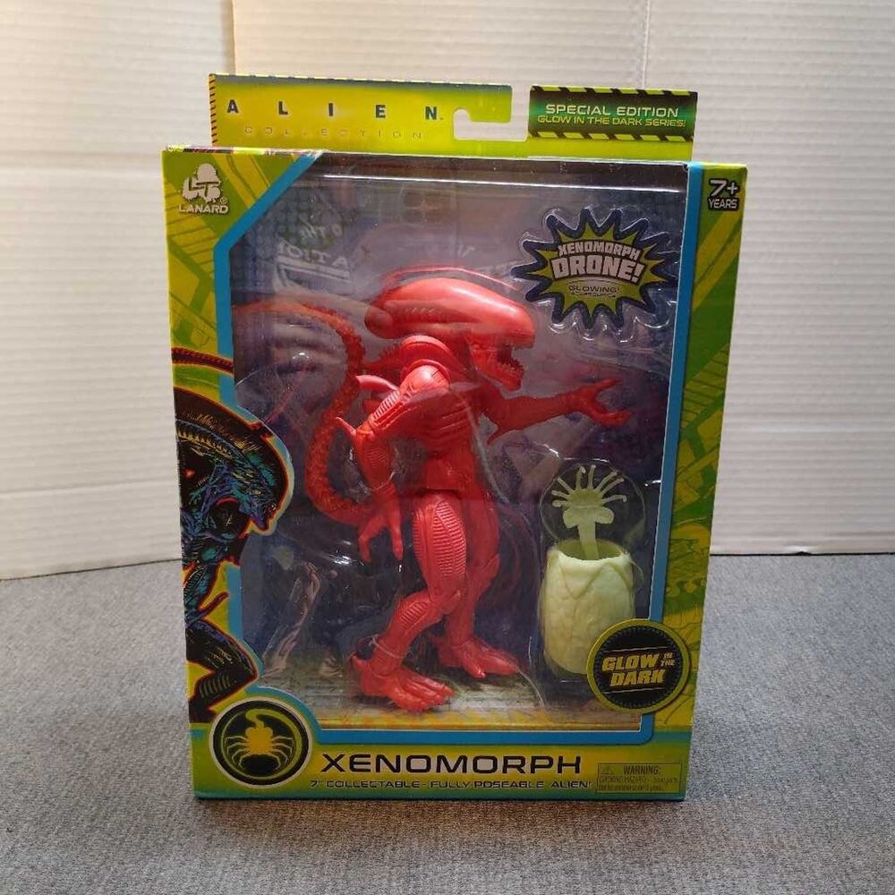 Lanard Alien Xenomorph Drone Glow in Dark Figure Special Edition Sealed